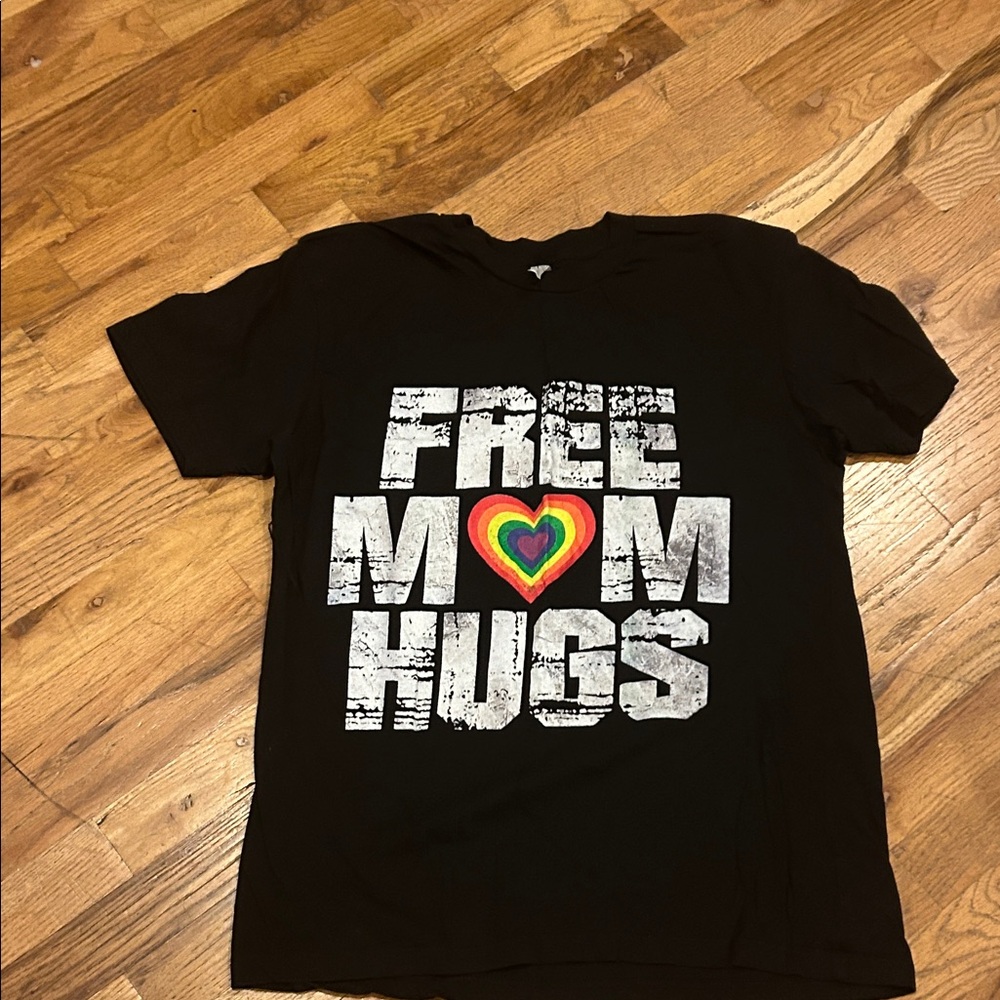 Black T Shirt with Heart Design